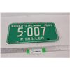 Image 1 : 1969 Sask Trailer License Plate