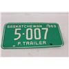 Image 2 : 1969 Sask Trailer License Plate