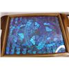 Image 3 : Vintage Metallic Butterfly Wing Serving Tray - 20.5''x 13.5''