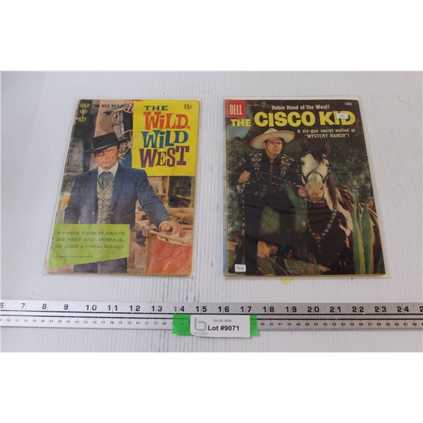 (2) Vintage Western Comic Books - "The Wild Wild West" & " The Cisco Kid"