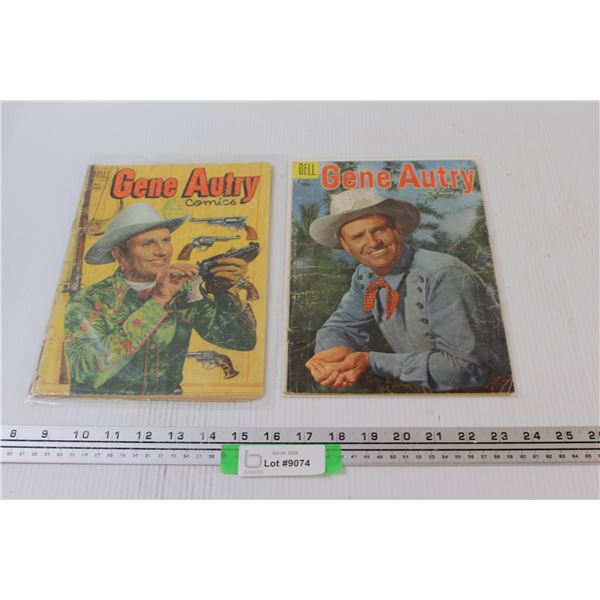(2) Vintage Gene Autry Comic Books
