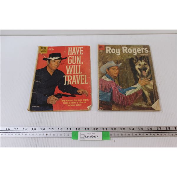 (2) Vintage Western Comic Books - 'Have Gun, Will Travel" & "Roy Rogers"