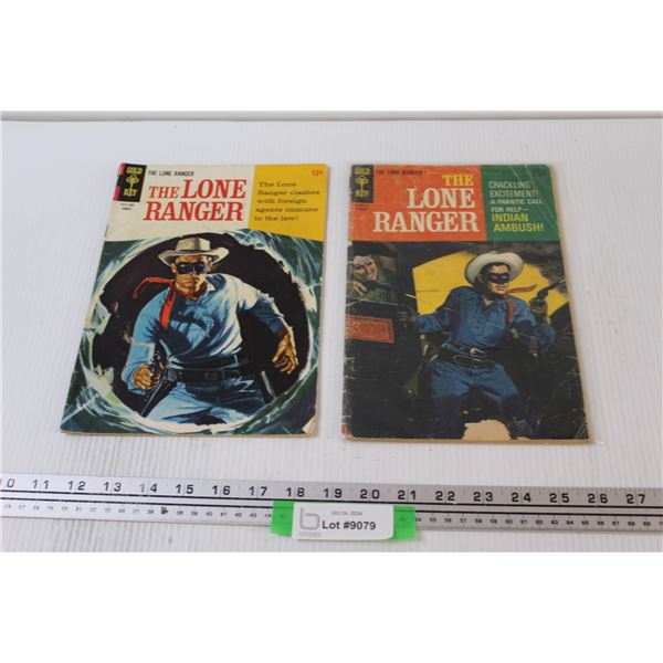 (2) Vintage Gold Key "The Lone Ranger" Comic Books