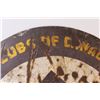 Image 5 : * Kinsmen "Clubs Of Canada" Single Sided Curved Enamel Sign - 30"