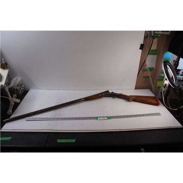 *^ J. Stevens "Dread Naught" Single Shot 12 Ga. Shot Gun
