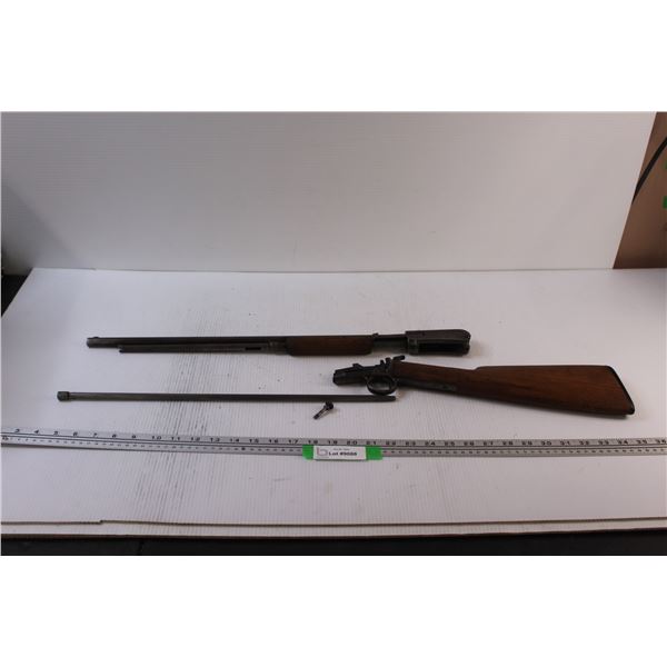 *^ Winchester (Stock End) / J.Stevens (Barrel) Pump Action 22 Cal. "Takedown" Rifle