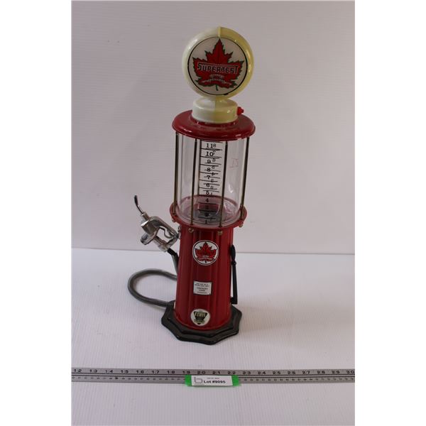 * Supertest Gas Pump Replica " Circa 1920" - 21.5" Tall (Globe Plastic Cracked)