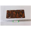 Image 1 : 1939 Saskatchewan License Plate