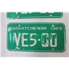 Image 3 : (1 pr) 1969 Saskatchewan License Plates