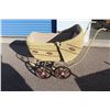 Image 6 : *** Antique Wicker Baby Carriage - 22"x45"x37"