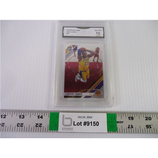 LeBron James Donruss Optic NBA 2019 Graded GMA 10