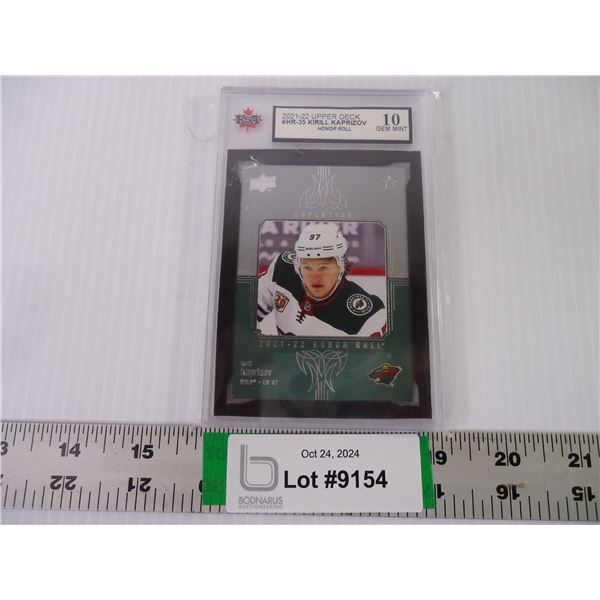 Kirill Kaprizov Upper Deck Honor Roll NHL Graded KSA 10