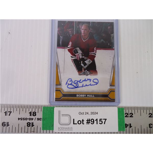Bobby Hull Signature Hockey Card