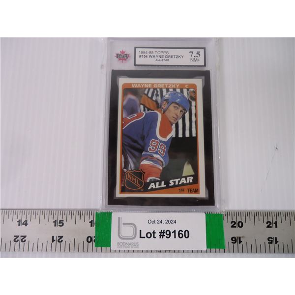 Wayne Gretzky Edmonton Oilers 1984 1st All-Star NHL Graded KSA 7.5