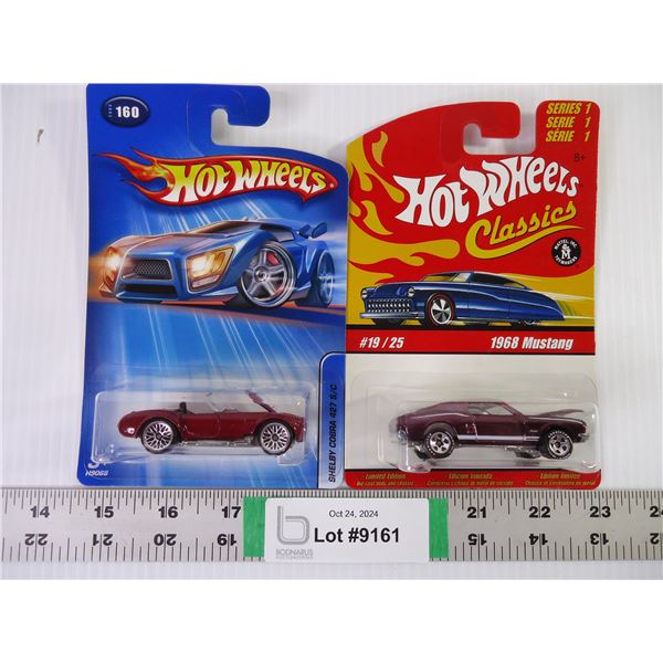 (2) Hot Wheels: Series I-'68 Mustang & 427 Cobra from 2005