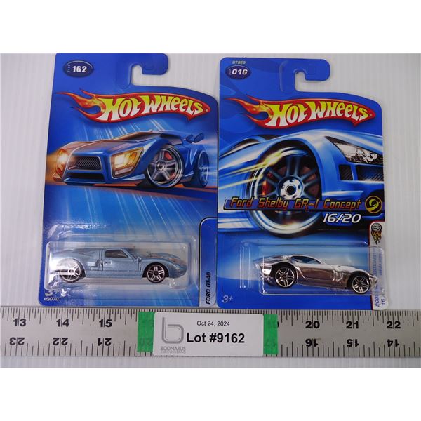 (2) Hot Wheels: 2005 1st Edition Shelby Concept & GT-40 Ford