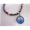 Image 3 : Hematite Beaded Necklace- Edmonton Oilers