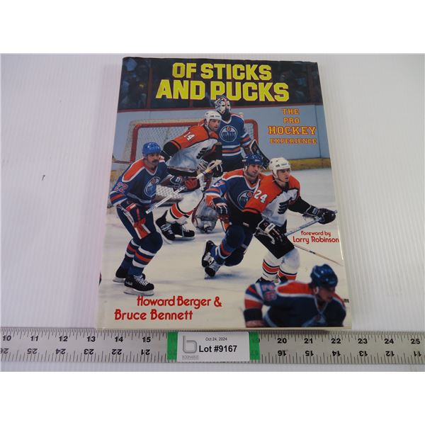 "Of Sticks and Pucks" The Pro Hockey Experience 1985 1st Edition Oilers