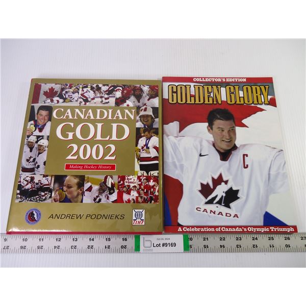 (2) Books- "Golden Glory" and "Canadian Gold" Collector's Editions Team Canada Hockey Books
