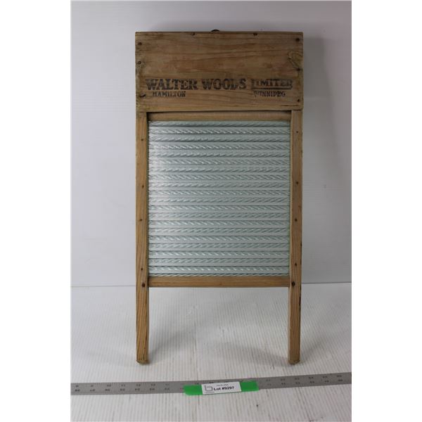 Washboard Glass - Advert Walter Wood's Limited - Winnipeg / Hamilton