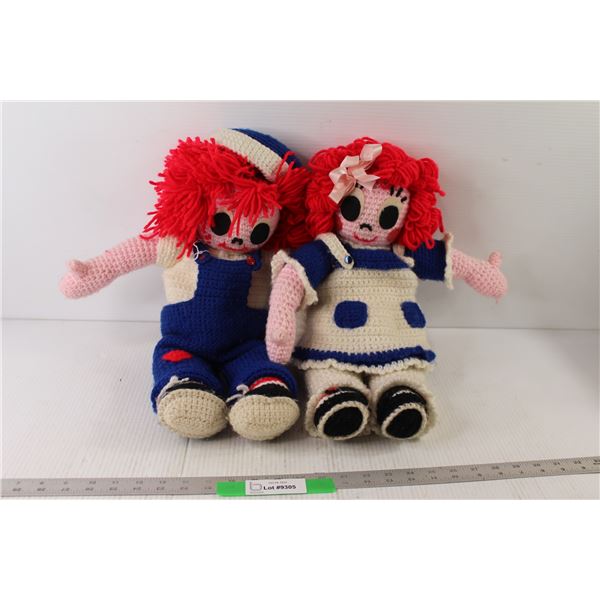 Raggedy Anne and Andy Crochet Dolls