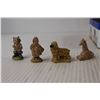 Image 2 : (12) Wade Tea Figurines - Red Rose - Animals and Nursery Rhymes - Chipped - in Oreo Tin