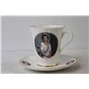 Image 2 : (2) Royal Commemorative Cups and Saucers - Queen Elizabeth II 80th Birthday - Kate and William