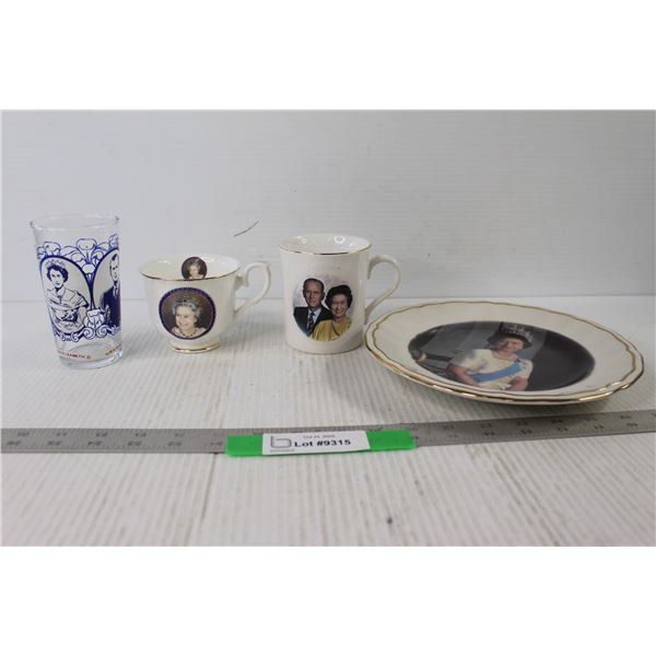 (3) Queen Elizabeth II Cups, Queen Elizabeth II Plate