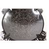 Image 2 : Obsidian Stone Bowl With Mexican Symbols Carved In Center