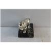 Image 3 : Metal Lion Statue on a Marble Stand
