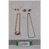 Image 1 : ^Lot Of Sherman Jewellery, (2) Necklaces, (2) Sets Of Earrings