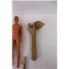 Image 4 : Ken Barbie Doll, Clothes Pin, Wooden Spinning Top Toy
