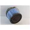 Image 9 : Small Enamel Vintage Pot with Lid 7''