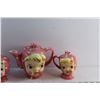 Image 2 : Ceramic Miss Cutie Pie Tea Pot and Cream & Sugar Set - Chipped