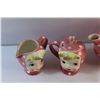 Image 4 : Ceramic Miss Cutie Pie Tea Pot and Cream & Sugar Set - Chipped