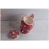 Image 6 : Ceramic Miss Cutie Pie Tea Pot and Cream & Sugar Set - Chipped