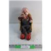 Image 1 : Vintage Battery Operated Smoking Grandpa Toy - As Is