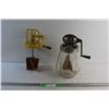 Image 1 : (2) Vintage Butter Churners and Glass Jar