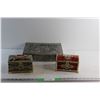 Image 1 : Vintage Decorative Tin Chest, Tin Storage Box and Piggy Bank