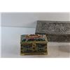 Image 3 : Vintage Decorative Tin Chest, Tin Storage Box and Piggy Bank