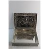 Image 9 : Vintage Decorative Tin Chest, Tin Storage Box and Piggy Bank