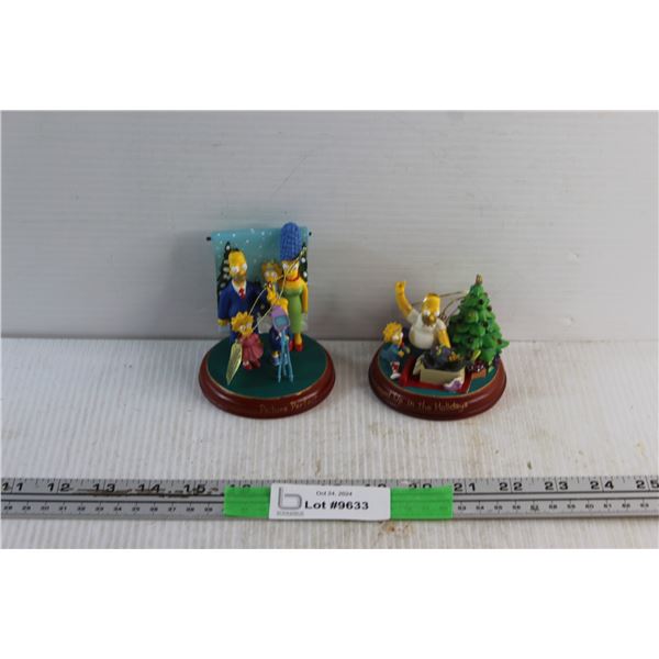 (2) The Simpsons Ornaments
