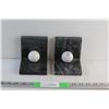 Image 1 : (2) Marble Granite Bookends