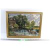 Image 1 : Framed Needle Point Art 21'' x 18''