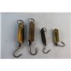 Image 2 : (4) Vintage Brass Pocket Scales