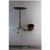 Image 1 : Brass Plant Stand and Brass Planter