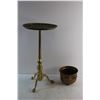 Image 2 : Brass Plant Stand and Brass Planter