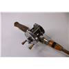 Image 2 : *Vintage Fiberglass Fishing Rod w/Open Faced Reel (Ocean City - 60" long)