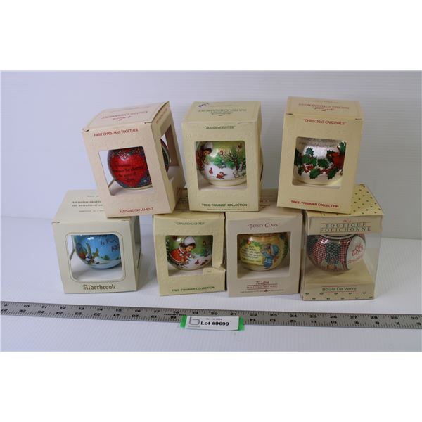 (7) Collectable Christmas Ornaments