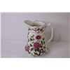 Image 5 : Old Foley Flowered Pitcher - Vintage Lusterware Creamer - Vintage Signed Noritake Hand Painted Sugar